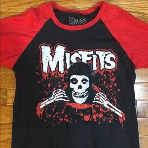 Misfits Shirt in Black and Red